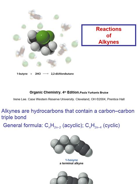 Alkynes | PDF | Hydrogen Compounds | Chemistry