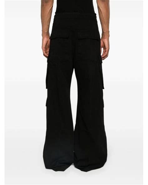 Rick Owens Drkshdw Double Cargo Jumbo Belas Trousers In Black For Men