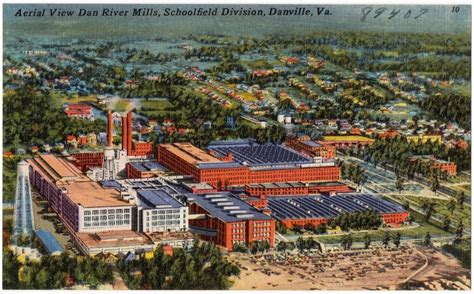 Aerial view Dan River Mills, Schoolfield Division, Danville, Va ...