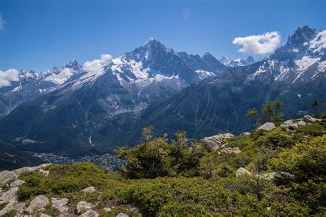 Paisaje De Los Alpes Franceses Foto Premium