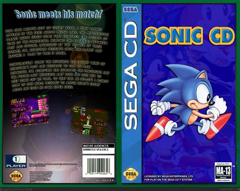 Viewing full size Sonic CD box cover