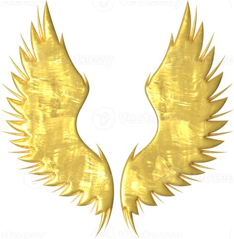 Golden Wings Illustration 35594405 Png