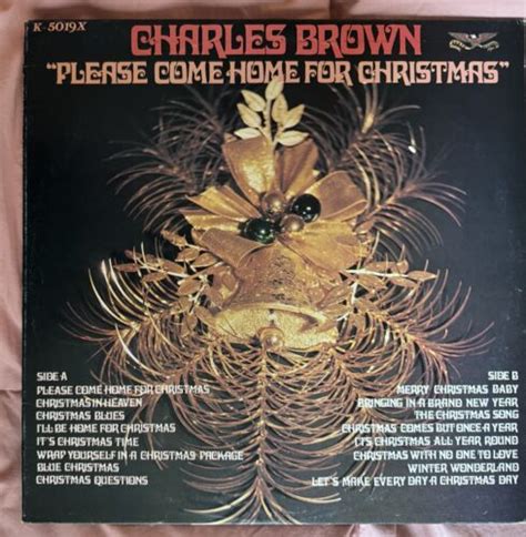 Charles Brown Please Come Home For Christmas LP Gusto BLUES Holiday