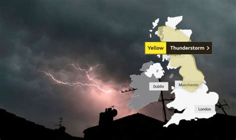 UK weather forecast: Thunderstorm warning as first of four Atlantic ...