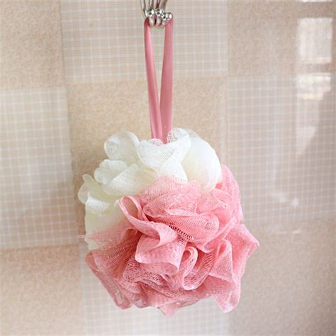 Loofah Bath Sponge Luffa Loufa Body Scrubber Mesh Pouf Shower Ball