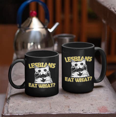 Lesbian Cat Lovers Funny Coffee Mug Funny Lesbian Oral Sex Coffee Mug Gay Cat Lovers Birthday