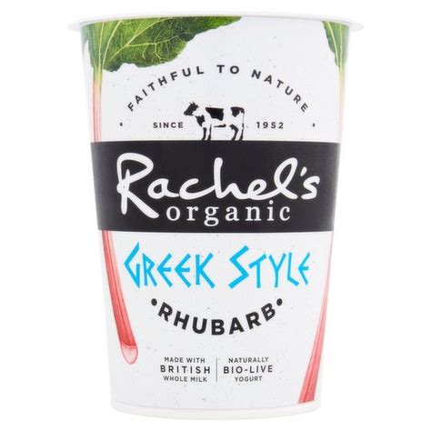 Rachel S Organic Greek Style Rhubarb Naturally Bio Live Yogurt 450g Dunnes Stores