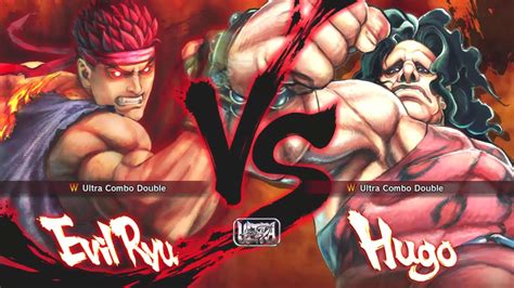 Ultra Street Fighter 4 Evil Ryu Vs Hugo CPU Vs CPU YouTube