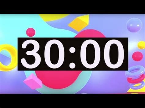 30 Minute Timer With Music Youtube | Gallery Demax