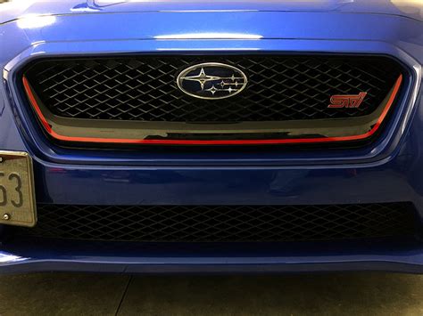 Crux Motorsports Precut Grill Pin Stripe For 2015 2017 Subaru WRX Sti