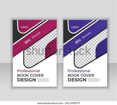 Minimal Book Cover Design Template A4book Stock Vector Royalty Free