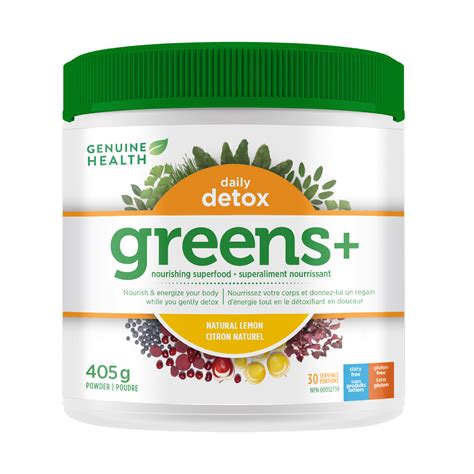 greens+ daily detox | natural lemon