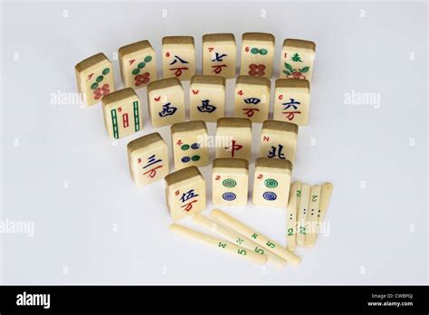 Mahjong Tiles Stock Photo Alamy