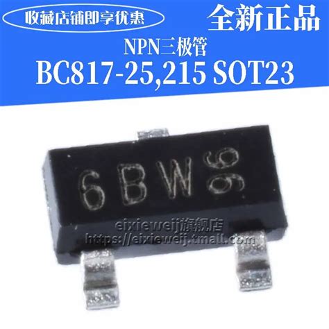 20pcs 10 Bc817-25 6bw/6bt Sot-23 Npn New Original - Fuse Components ...