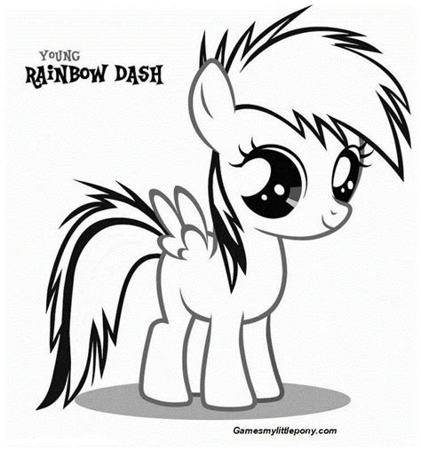 My Little Pony Rainbow Dash Coloring