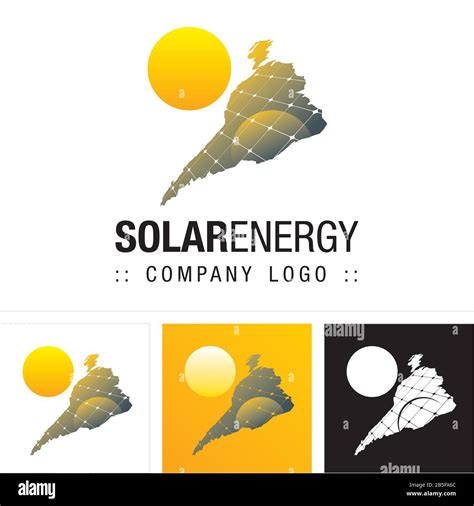 Logotipo De La Compañía De Símbolo De Vector De Energía Solar Logotipo De Estilo De Dibujos