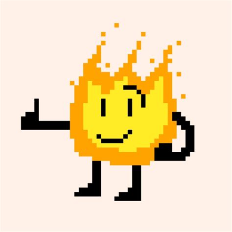 Have This Pixel Art Of Firey I Made A Few Days Ago Since I M Bored R Battlefordreamisland