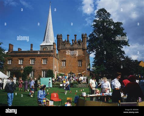 Summer Fete In The Deanery Behind St Mary S Church In The Suffolk