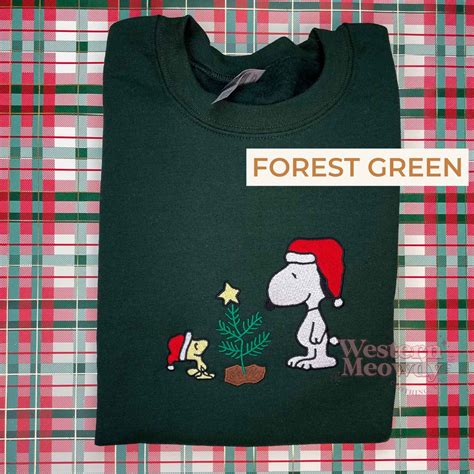 Snoopy and Woodstock Peanuts Charlie Brown Christmas Sweater - Western Meowdy