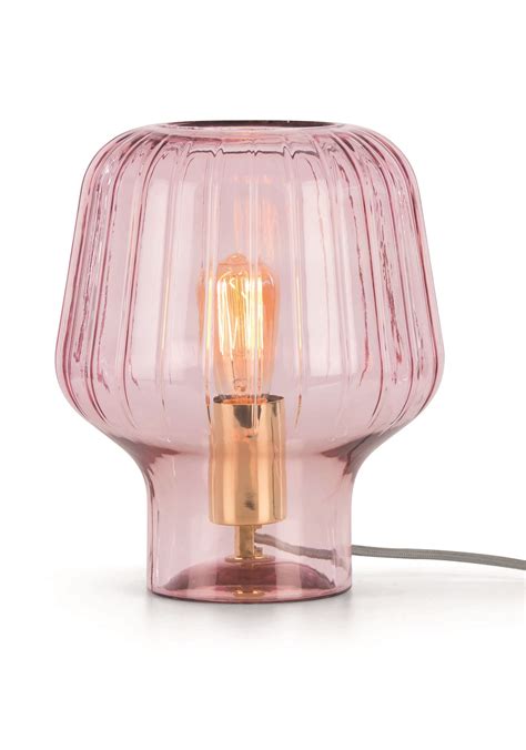 Ewer Table Lamp Blush Pink Glass And Polished Brass Lamp Table Lamp Pink Glass