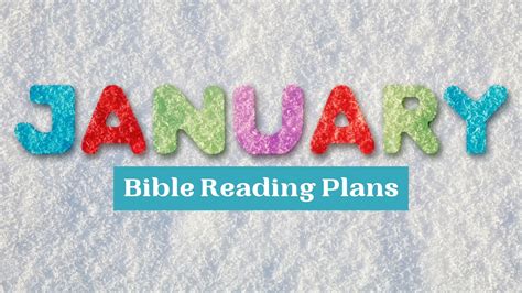 January Bible Reading Plan - Kingdom Bloggers