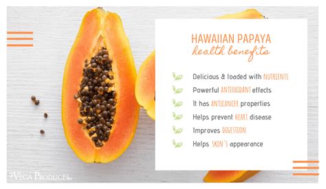 Papaya Hawaiian Benefits - Vega Produce: Eat Exotic, Be Healthy