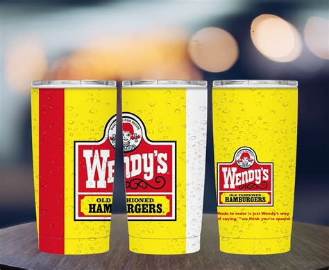 Wendy S Fast Food Tumbler Fast Food Sublimation Food Sublimation