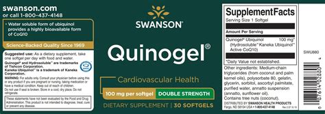 Swanson Quinogel Doppelte St Rke Mg Sgels