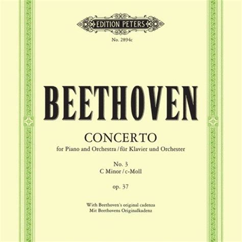 Beethoven Concerto No 3 In C Minor Op 37 Pianoworks