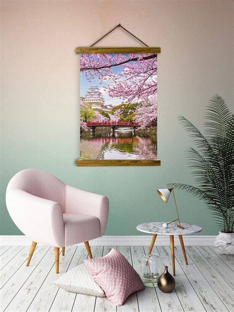 Sakura Wall Art Cherry Blossom Art Hanging Canvas Japanese Art Tree