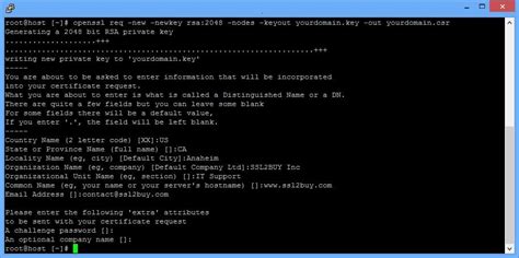 How To Generate CSR Key Using Apache OpenSSL