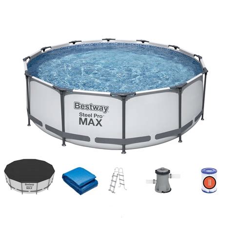 Basen stelażowy 366 x 122 Bestway 56420 zestaw - 12330277703 ...