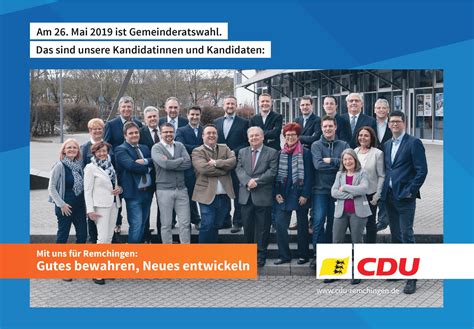 Vorstellung Der Kandidaten Zur Kommunalwahl Cdu Kreisverband Enzkreis