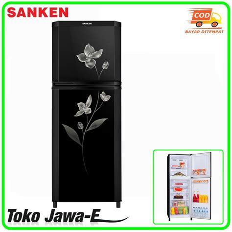 Jual Kulkas Sanken Pintu Sk V F Bk Kapasitas Liter Shopee