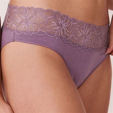 Buy La Vie En Rose Cotton And Lace Band Bikini Panty Online