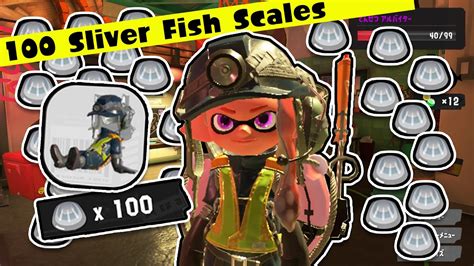 Splatoon 3 Collect 100 Sliver Fish Scales To Exchange Black Slopsuit