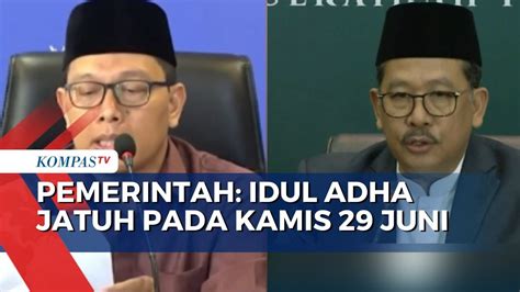 Umumkan Hasil Sidang Isbat Pemerintah Idul Adha Jatuh Pada Kamis