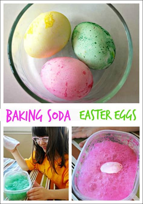 Baking Soda Easter Eggs - Mess for Less