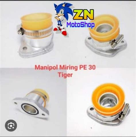 Manipol Manifold Intake Tiger Miring Teflon Pe Pwk