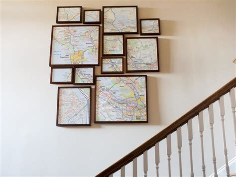 How To Create Fractured Framed Map Art Hgtv