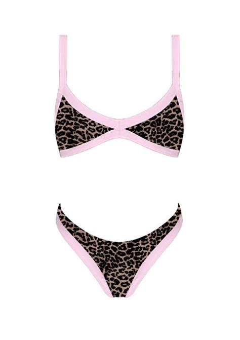 Cece Pink Cheetah Bikini The Blue Light Boutique