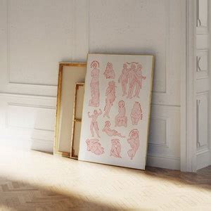 Nude Art Poster Etsy