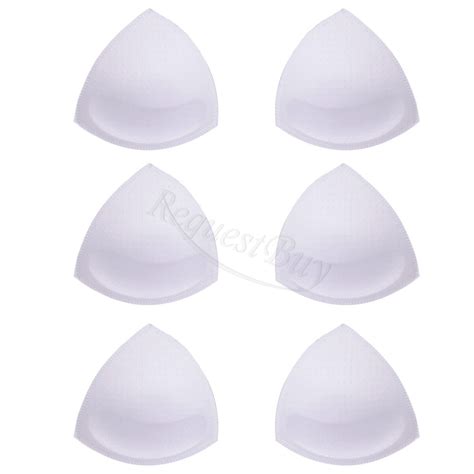 Pairs Foam Triangle Push Up Bra Pads Insert Bikini Swimsuit Swimwear New Ebay