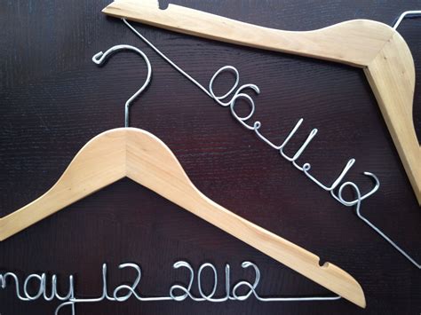 Wedding Dress Hanger Wedding Date Hanger Sale Personalized | Etsy