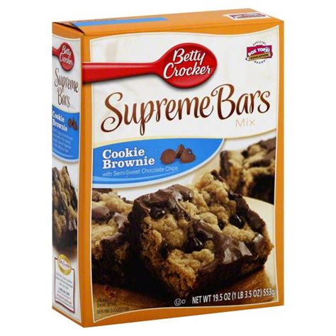 Betty Crocker Supreme Bars Mix Cookie Brownie Image Betty Crocker Sugar Cookie Mix Betty