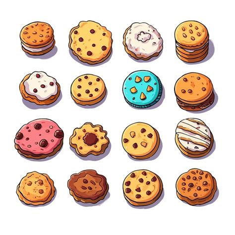 Premium Vector Hand Drawn Cartoon Biscuit Illustration Design