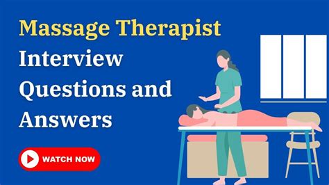 Massage Therapist Interview Questions And Answers Youtube