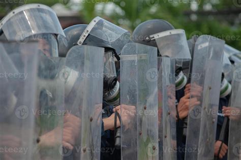 Riot Police Control The Crowd 46153990 Stock Photo At Vecteezy