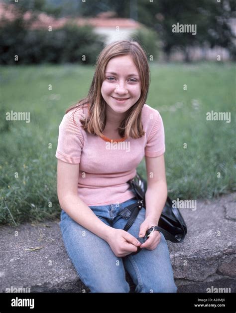 Young Smiling Teenage Girl Tallinn Estonia Stock Photo 10443553 Alamy