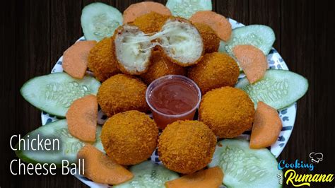 Crispy Chicken Cheese Balls Crispy Chicken Balls With Cheese Inside